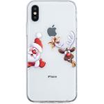Coques & housses iPhone XS Max pour fêtes de Noël multicolores à rayures 