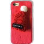 Coques & housses iPhone 8 Plus pour fêtes de Noël rouges en plastique 