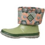 Bottines Muck Boots vertes en caoutchouc à motif tournesols étanches Pointure 36 look fashion pour femme 