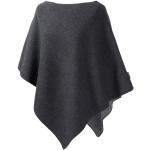 Ponchos Mufflon gris en laine Tailles uniques look fashion pour femme 