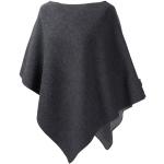 Ponchos Mufflon gris foncé en laine Tailles uniques look fashion pour femme 
