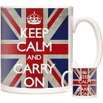 Mug en céramique avec inscription « Keep Calm and Carry On », 325 ml