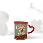 Tasses design en céramique à motif renards 