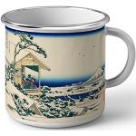 Fabulous Mug en Métal Emaillé Hokusai Art Japon Peinture Salon The Koishikawa Mont Fuji