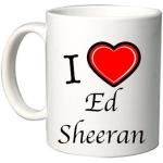 Mug personnalisé I love heart Ed Sheeran mug gift i love
