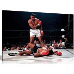 Muhammad Ali Boxing Sonny Liston Impression sur toile 30,5 x 20,3 cm
