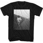 Muhammad Ali ROADRUNNING-Front Print-Black Adult Short Sleeves T-Shirt Black L