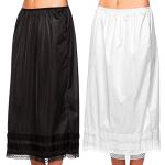 Jupons en dentelle blancs patchwork en fibre synthétique midi Taille XL look fashion pour femme 