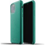 Mujjo - Coque iPhone XI de protection - en cuir - Vert - MUJJO-CL-001-AG