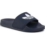 Sandales saison été adidas Adilette bleu marine en cuir look casual pour homme 