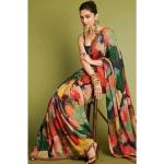 Robes de cocktail multicolores imprimé Indien à sequins look fashion pour femme 