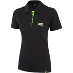 MusclePharm Chemise Polo Shirt Womens, Noir/Vert Lime, X-Petit