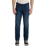 Jeans Mustang Oregon bleues foncé en denim tapered stretch W31 look fashion pour homme 