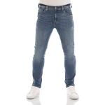 Jeans slim Mustang Vegas bleus en coton délavés stretch W38 look fashion pour homme en promo 
