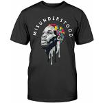 MUTU Dennis Rodman Misunderstood Custom Cotton Black Men T-Shirt Black 3XL