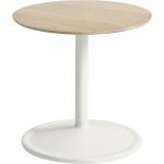 Muuto Table d'appoint Soft H 40cm Ø 41cm chêne, off-white H 40cm x Ø 41cm