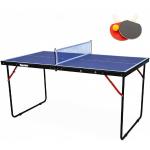 Mini tables de ping pong bleues en acier 