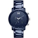 MVMT Montre Chronographe à Quartz pour Homme avec bracelet en céramique Bleu - 28000204-D