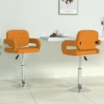 Chaises design orange en cuir synthétique contemporaines 
