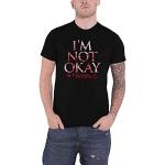 My Chemical Romance T Shirt Im Not Okay Band Logo Nouveau Officiel Homme Noir Size L