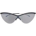 Mykita lunettes de soleil à monture papillon - Noir