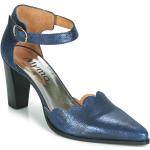 Escarpins Myma bleus en cuir Pointure 39 pour femme en promo 