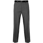 MyShoeStore Pantalon formel décontracté pour homme - Pour le travail, le travail, la maison - Jambe droite - Avec poches Everpress - Taille 30 à 127 cm, gris charbon, 46W x 29L