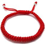 Bracelets porte-bonheurs rouges look fashion pour femme 