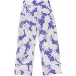 Pantalons violets all Over en viscose à motif ananas enfant Taille 16 ans look fashion 