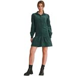 Robes en velours NA-KD vertes en velours courtes à manches longues Taille XXS look casual pour femme 
