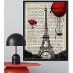 Nacnic Affiche de Paris. Tour Eifel. Photos de Monuments du Monde. Conception de Voyage et de Pays. Format 30x40cm sans Cadre