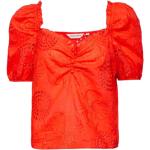 Blouses Naf Naf rouges à fleurs Taille XS look fashion pour femme 