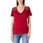 T-shirts Naf Naf rouges Taille S look casual pour femme en promo 
