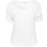 T-shirts Naf Naf blancs en lin à manches courtes Taille XL pour femme 