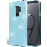 Housses Samsung Galaxy S9 turquoise à strass type slim 