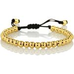 Bracelets jaunes en acier fantaisie 14 carats look fashion pour femme 