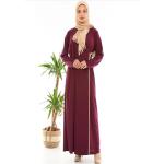 Abayas rouge bordeaux Taille L plus size pour femme 