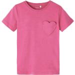 T-shirts à col rond NAME IT Kids roses en jersey bio éco-responsable Taille 6 ans pour fille de la boutique en ligne Miinto.fr avec livraison gratuite 