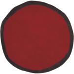 Nanimarquina Tapis Aros Round 1 Ø100cm rouge/noir densité 56000 nœuds/m2