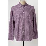 Chemises Napapijiri violettes à manches longues à manches longues Taille XXL pour homme en promo 