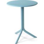 Tables rondes bleus clairs en résine diamètre 40 cm 