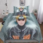 Linge de lit en microfibre Naruto Kakashi Hatake 135x200 cm en promo 