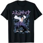 T-shirts noirs Naruto Sasuke Uchiha Taille S classiques pour homme 