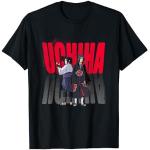 T-shirts noirs Naruto Itachi Uchiha Taille S classiques pour homme 