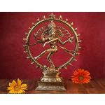 Statuettes Shiva dorées en laiton de 10 cm en promo 