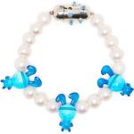 Bracelets de perles Natasha Zinko bleus en résine à perles à motif lapins pour femme 