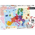 Puzzles Nathan à motif Europe 250 pièces en promo 