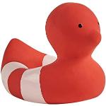 Jeux de bain Nattou rouges en caoutchouc à motif canards 