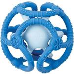 NATTOU Teether Silicone Ball 2 in 1 jouet de dentition Blue 4 m+ 2 pcs