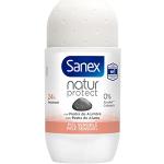 Anti transpirants Sanex 50 ml applicateur à bille pour le corps pour peaux sensibles 